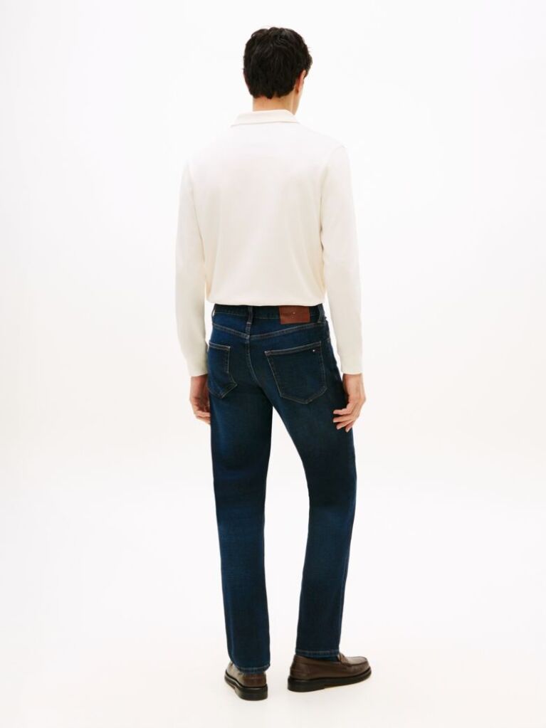 Blue Denton Straight Leg Jeans  Men