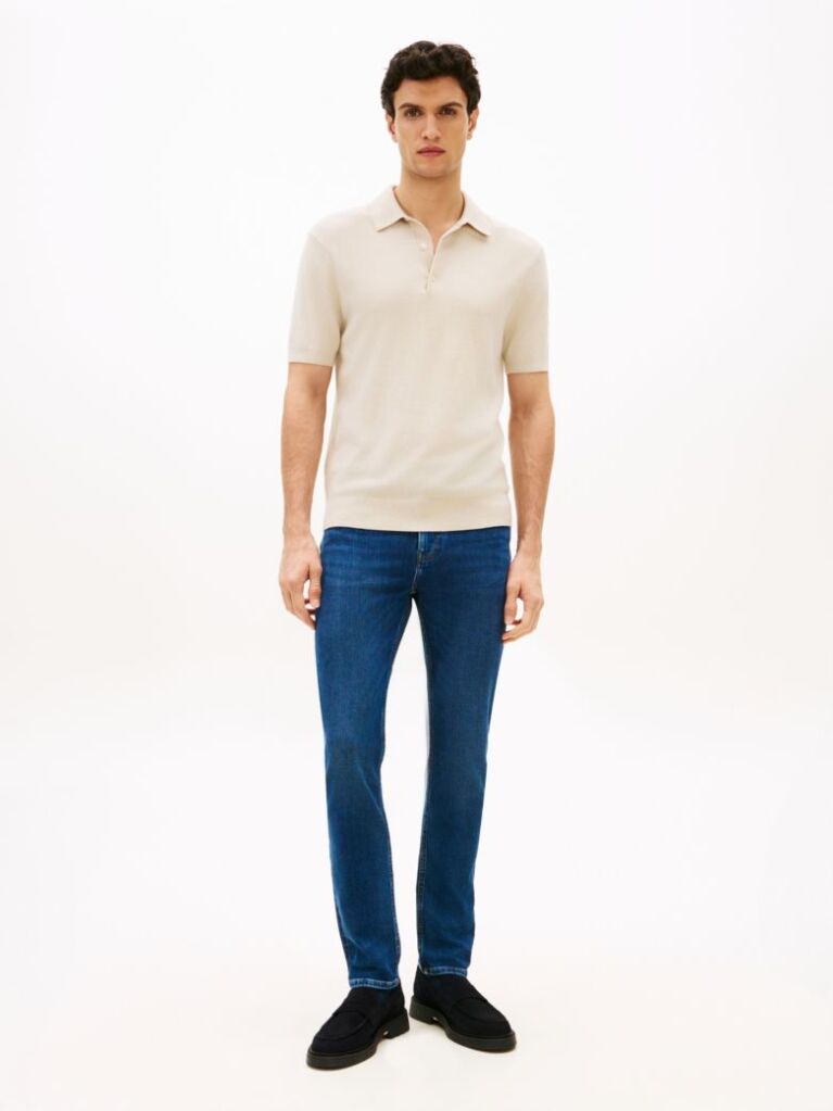 Blue Bleecker Faded Slim Jeans  Men