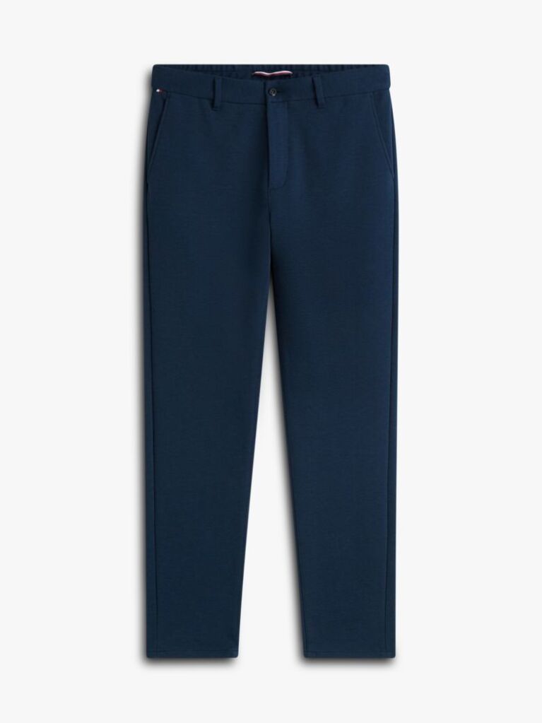Blue Pantaloni Tapered Din Tricot Interlock Harlem Pique  Barbati