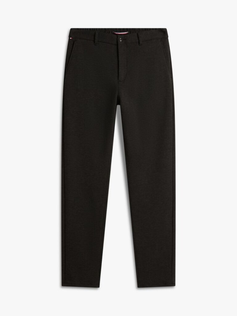 Gri Pantaloni Tapered Din Tricot Interlock Harlem Pique  Barbati
