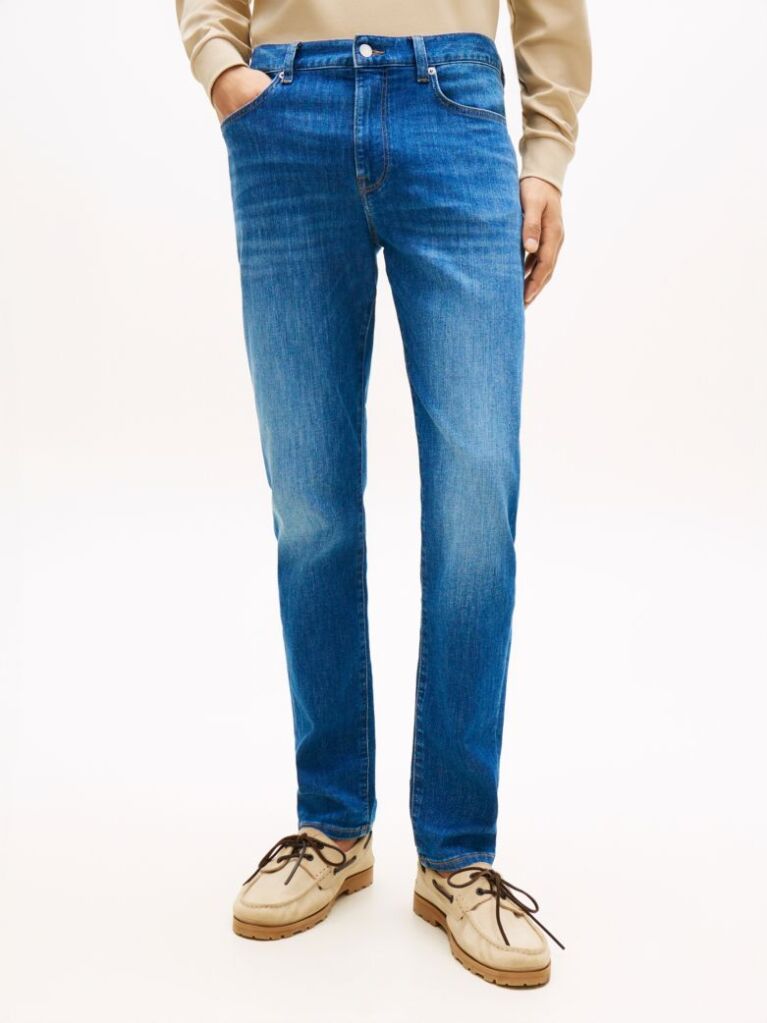 Blue Bleecker Faded Slim Jeans  Men
