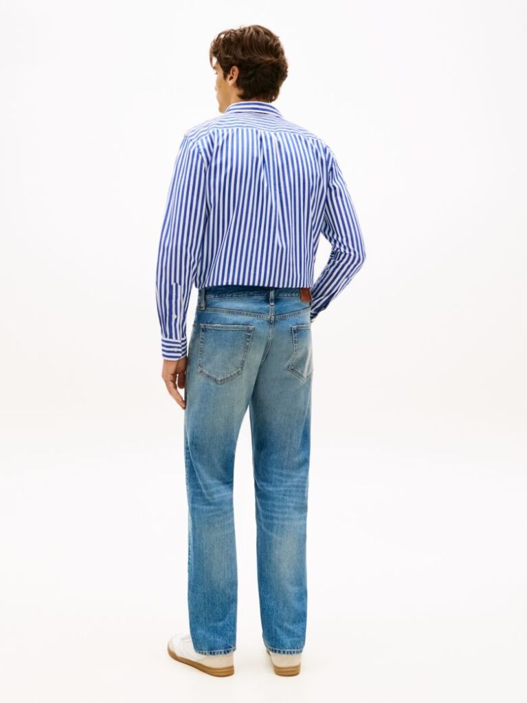 Blue Blugi Dover Selvedge Cu Croiala Regular Dreapta   Barbati