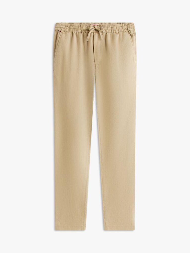 Khaki Harlem Pantaloni Chino Din Amestec De In Cu Croiala Tapered  Barbati