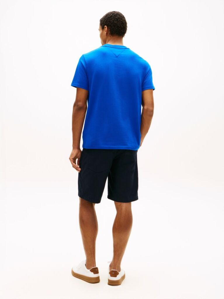 Blue T-Shirt Multicolor Cu Guler Rotund Si Logo   Barbati