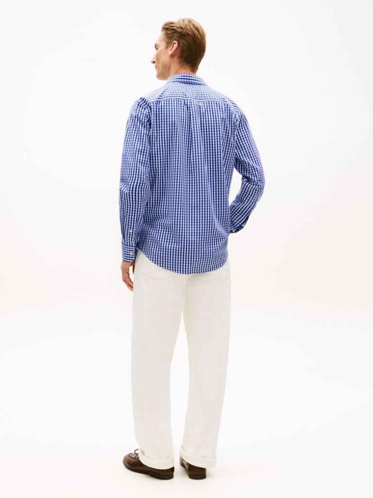 Multi TH Flex Regular Fit Gingham Check Poplin Shirt  Men