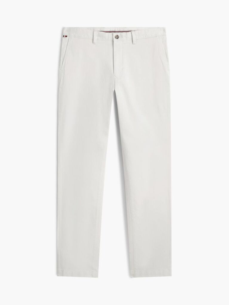 Beige Denton Straight Textured Chinos  Men