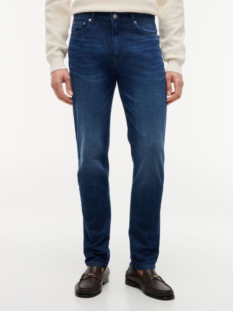 Blue Blugi Bleecker Cu Croiala Slim  Barbati
