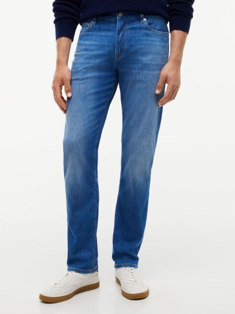 Blue Denton Blugi Drepti Cu Croiala Slim   Barbati