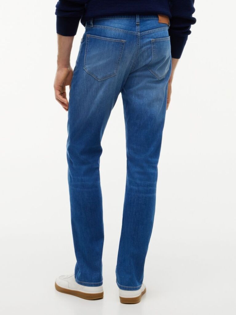 Blue Denton Blugi Drepti Cu Croiala Slim   Barbati