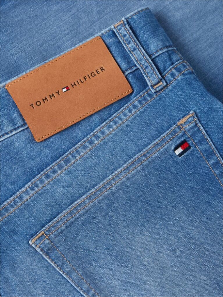 Blue Denton Blugi Drepti Cu Croiala Slim   Barbati