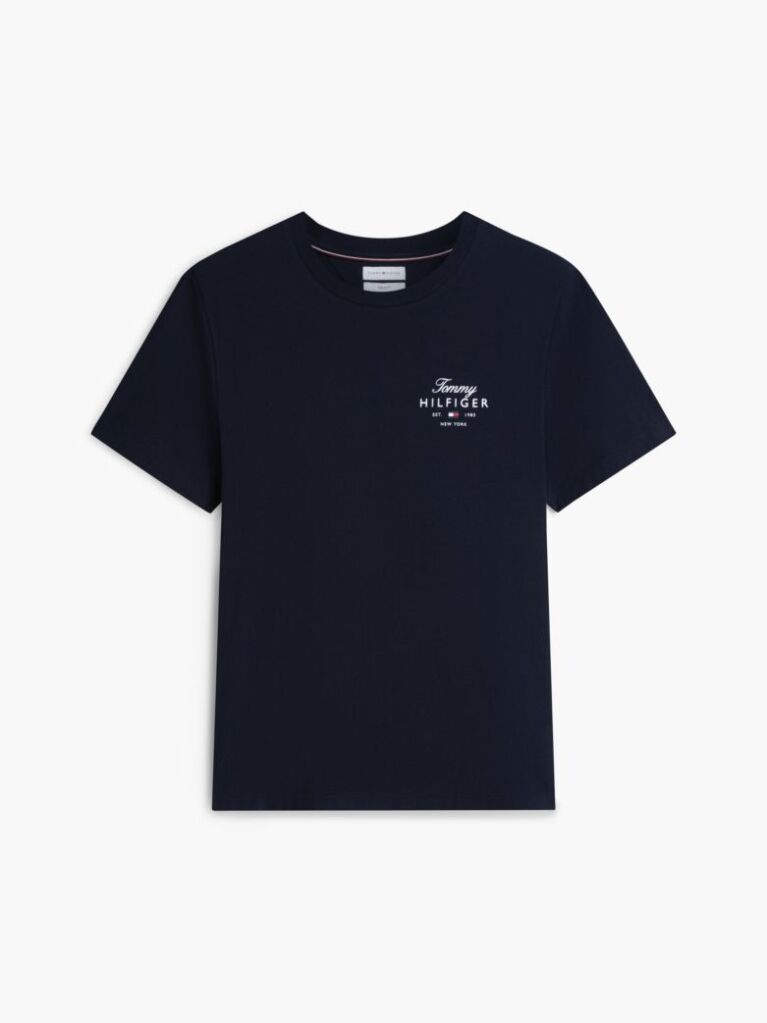 Blue Logo Jersey Crew Neck T-Shirt  Men