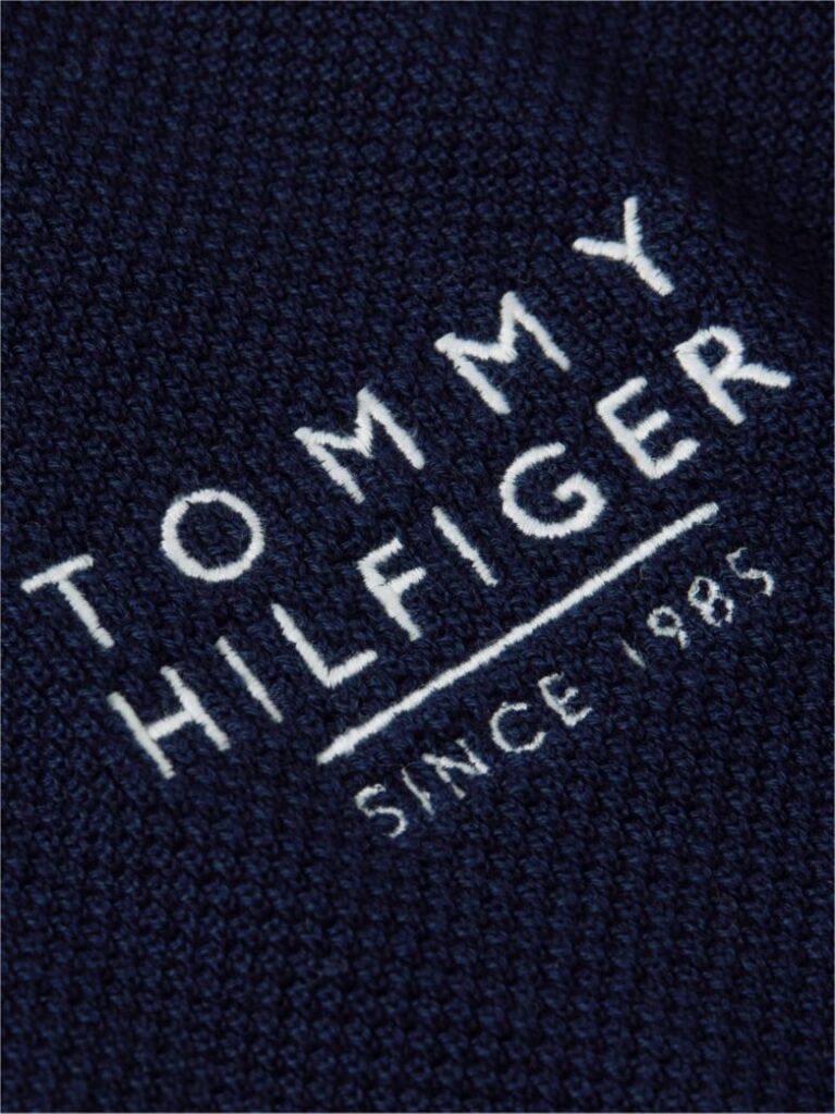 Blue Tricou Polo Signature Cu Croiala Normala  Barbati
