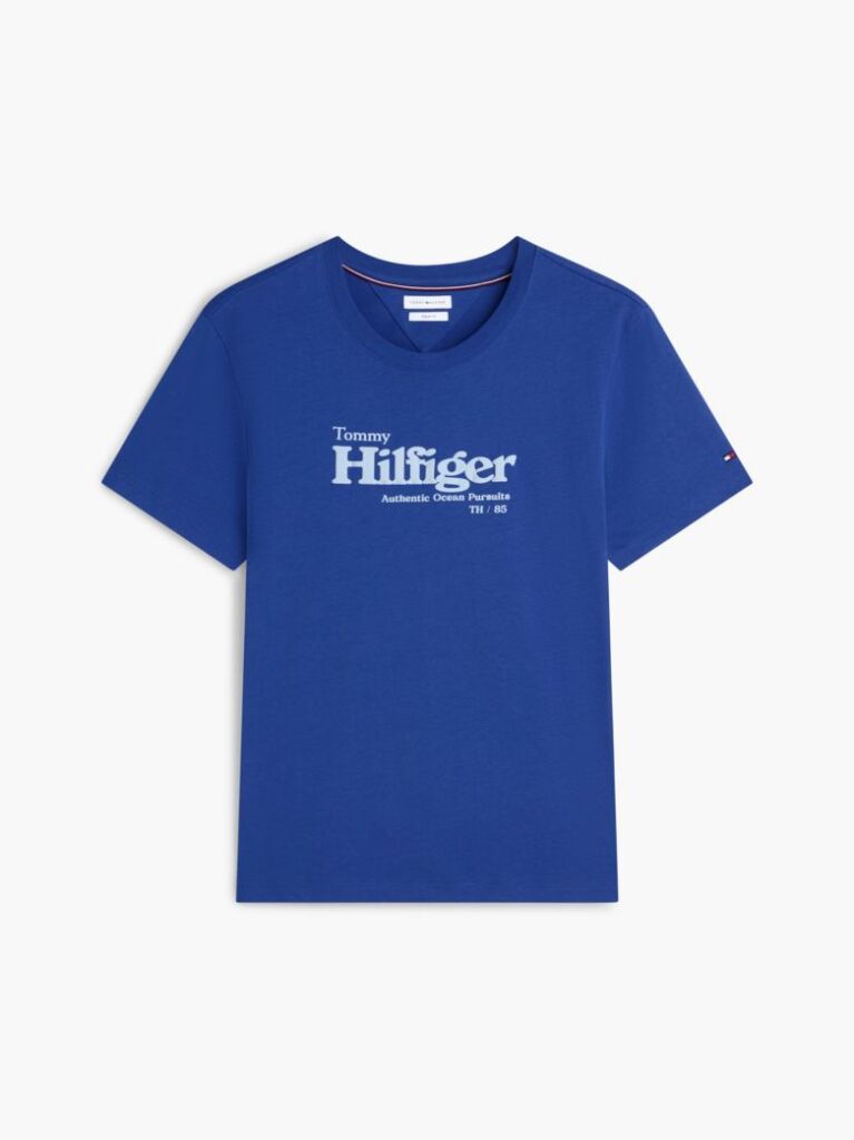 Blue Logo Graphic Jersey T-Shirt  Men