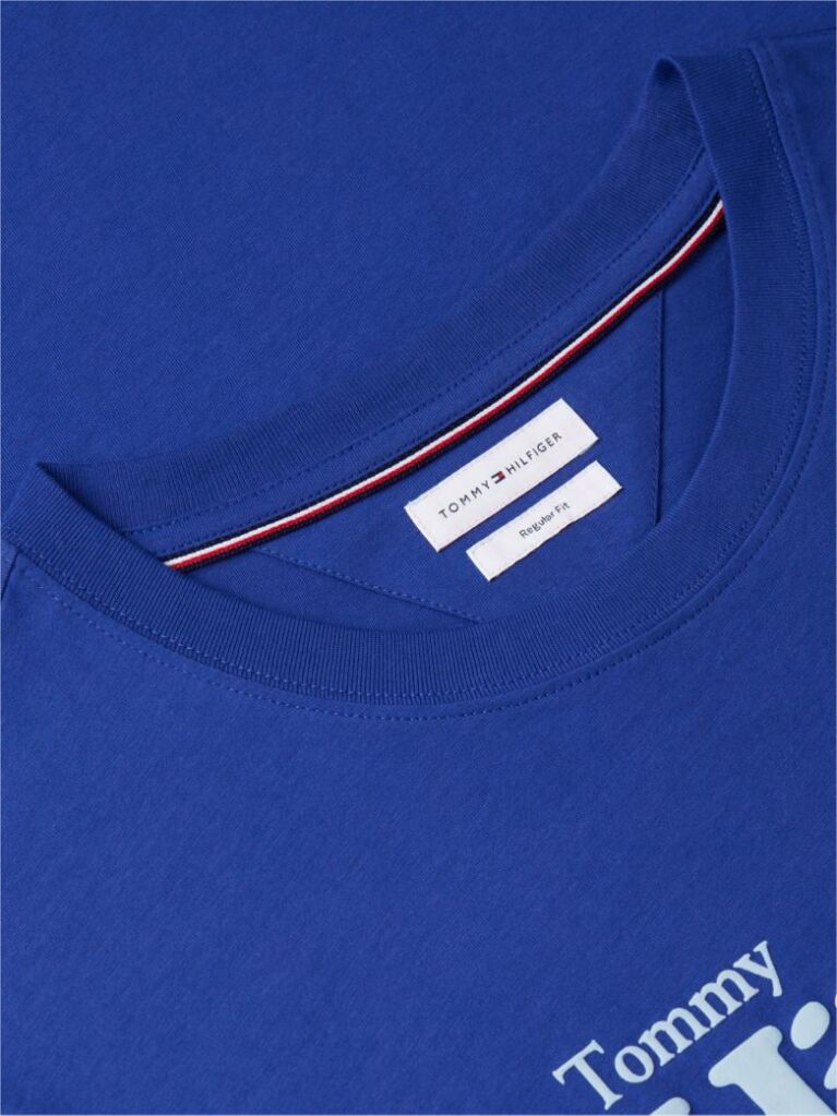 Blue Logo Graphic Jersey T-Shirt  Men