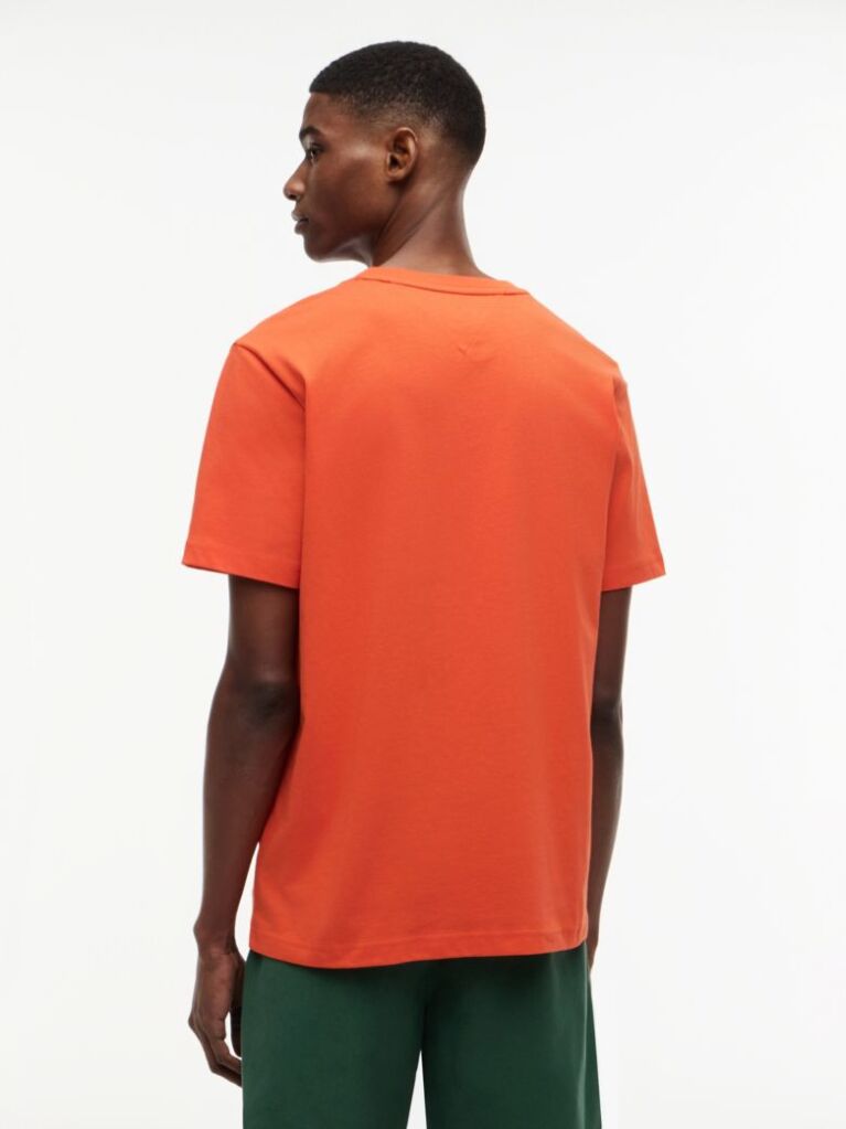 Orange Logo Graphic Jersey T-Shirt  Men