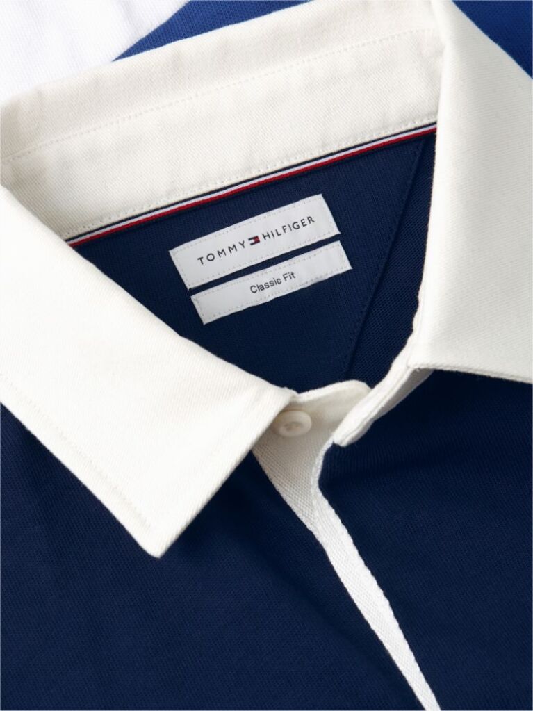Multi Tricou Polo Cu Croiala Lejera Logo Pe Spate Si Blocuri De Culoare  Barbati