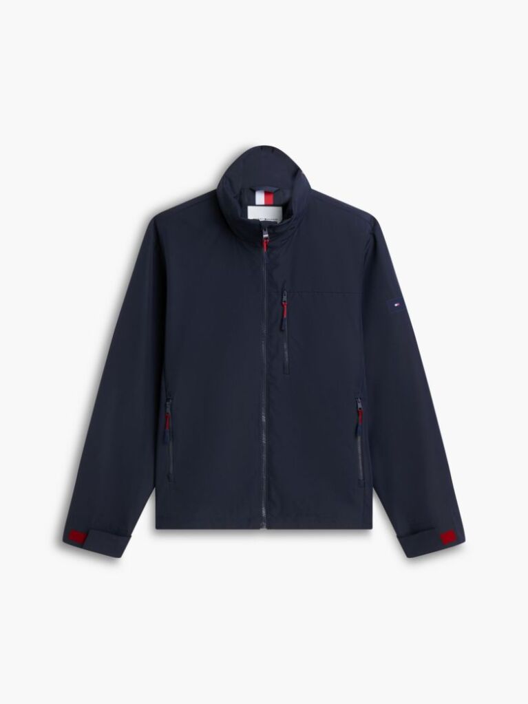 Blue Logo Collar Zip-Thru Jacket  Men