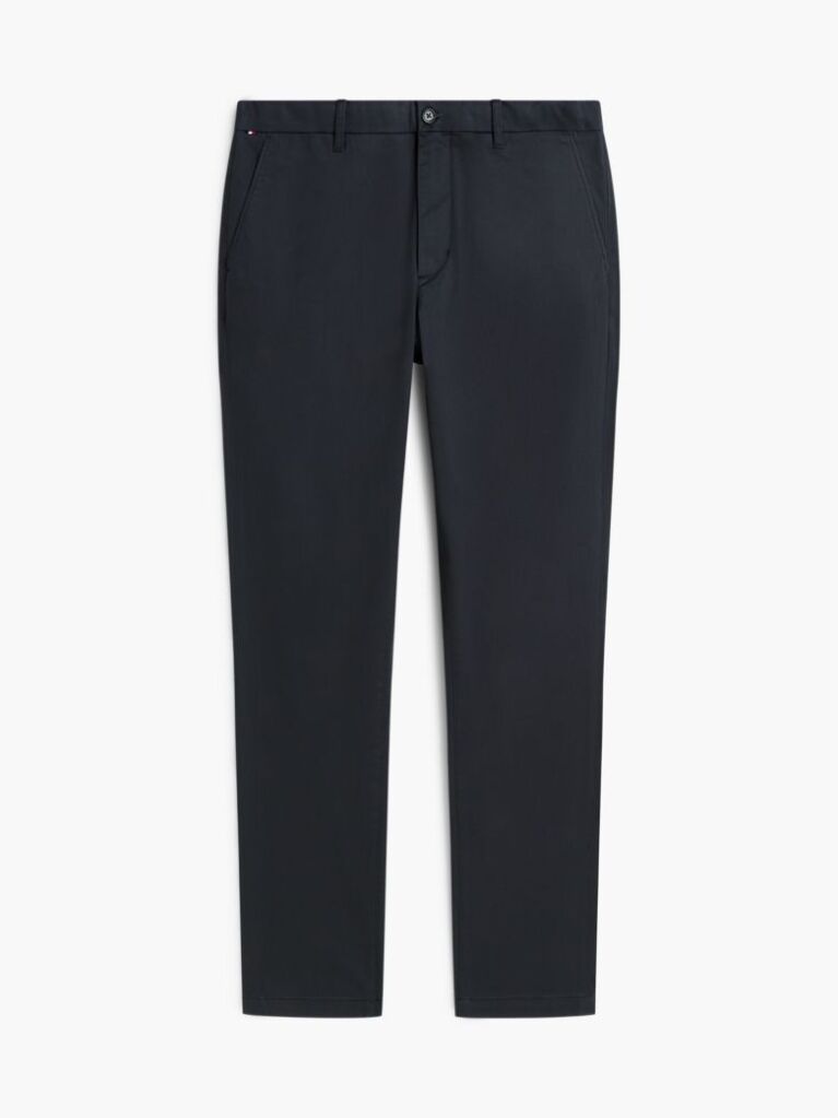 Blue Bleecker Slim Printed Structured Chinos  Men