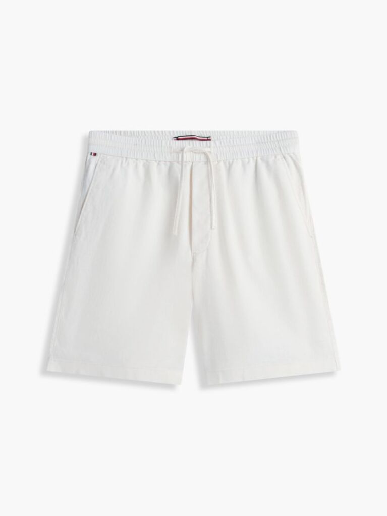 Bej Dover Pantaloni Scurti Chino Din Amestec De In 8"  Barbati