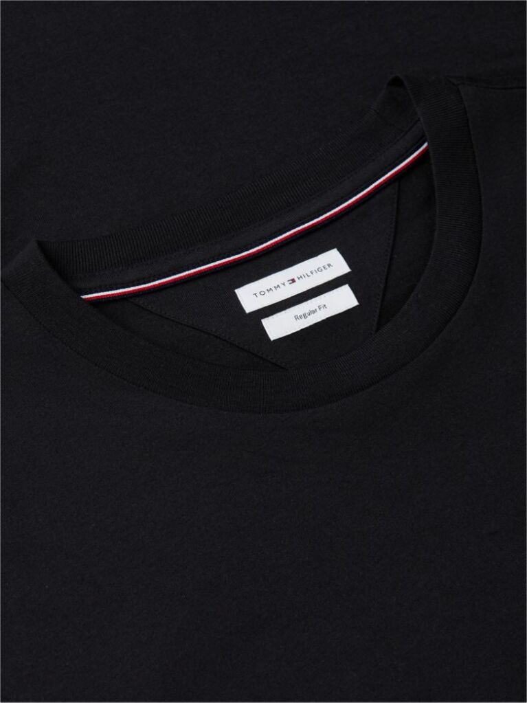 Black Wavy Flag Back Graphic Jersey T-Shirt  Men