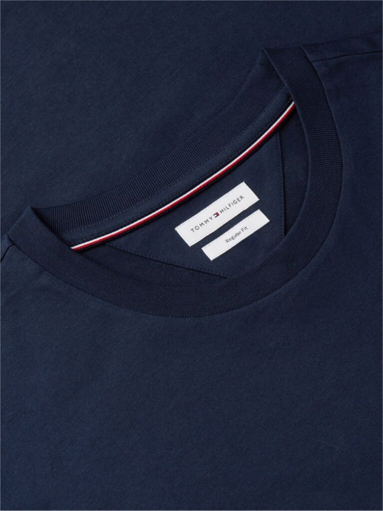 Blue Wavy Flag Back Graphic Jersey T-Shirt  Men