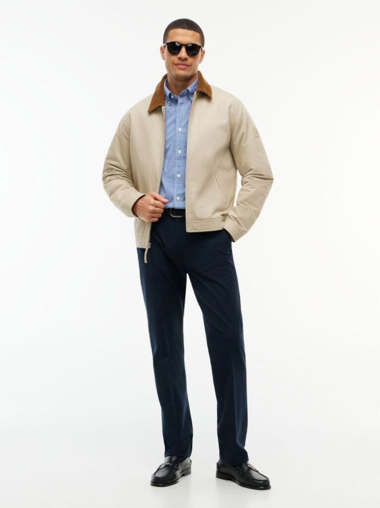 Blue Camasa Gingham Flex Cu Croiala Regular  Barbati