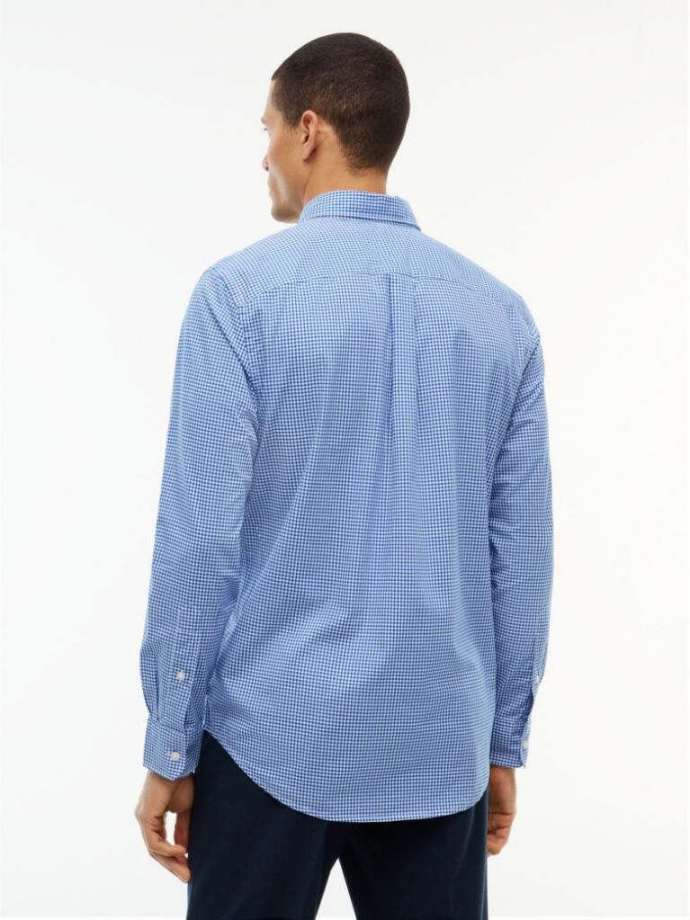 Blue Camasa Gingham Flex Cu Croiala Regular  Barbati