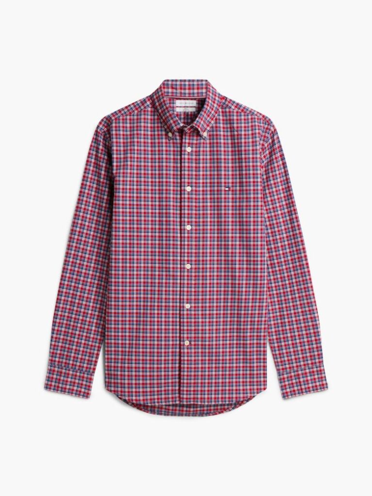 Multi Camasa Flex Tartan Din Poplina Cu Croiala Regular  Barbati