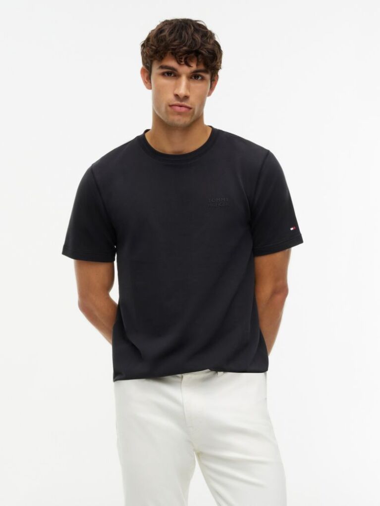 Negru T-Shirt Performance Flex Din Terry   Barbati