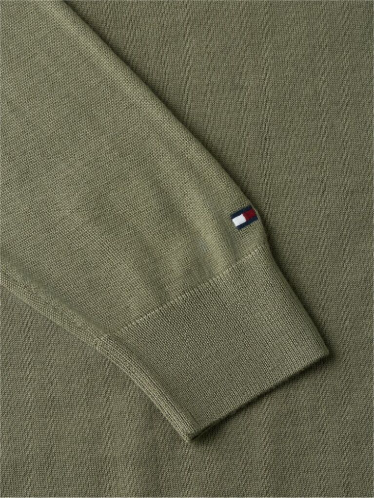 Verde Pulover New York Label Din Lana Pura  Barbati