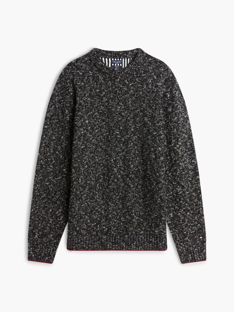 Blue New York Label Wool Blend Relaxed Jumper  Men