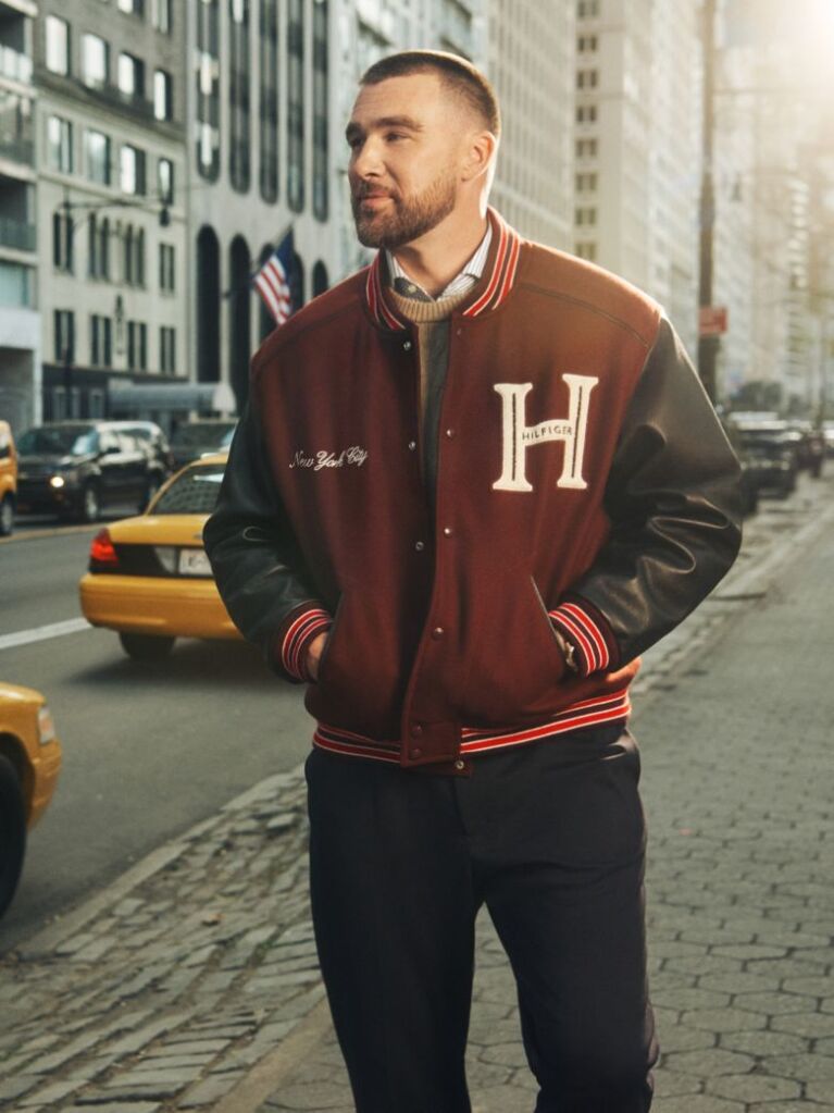 Multi Wool Blend Varsity Jacket With Cashmere  Men