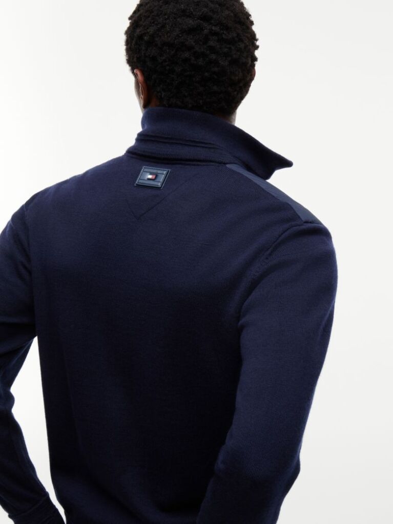 Blue Jacketa New York Label Din Amestec De Lana  Barbati