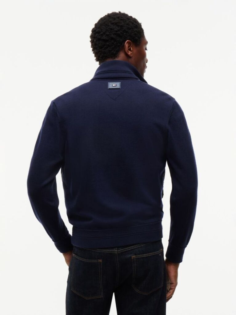 Blue Jacketa New York Label Din Amestec De Lana  Barbati