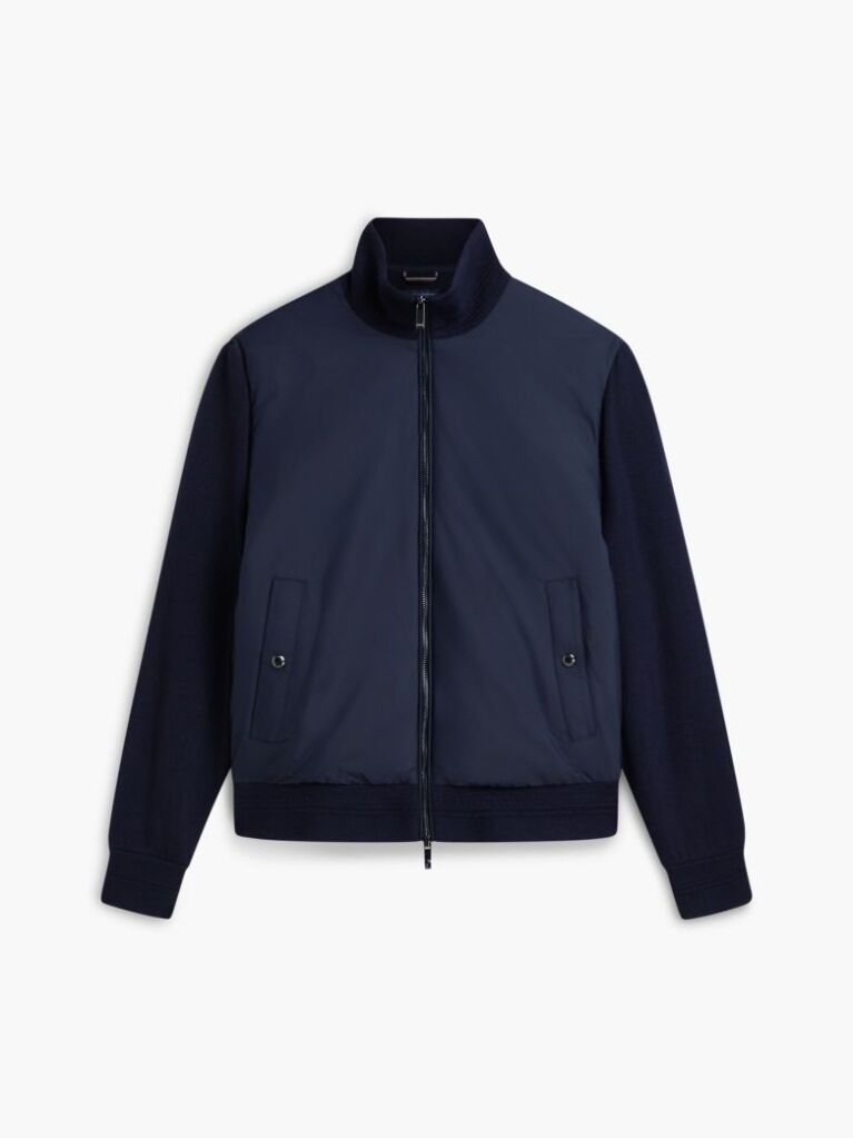 Blue Jacketa New York Label Din Amestec De Lana  Barbati