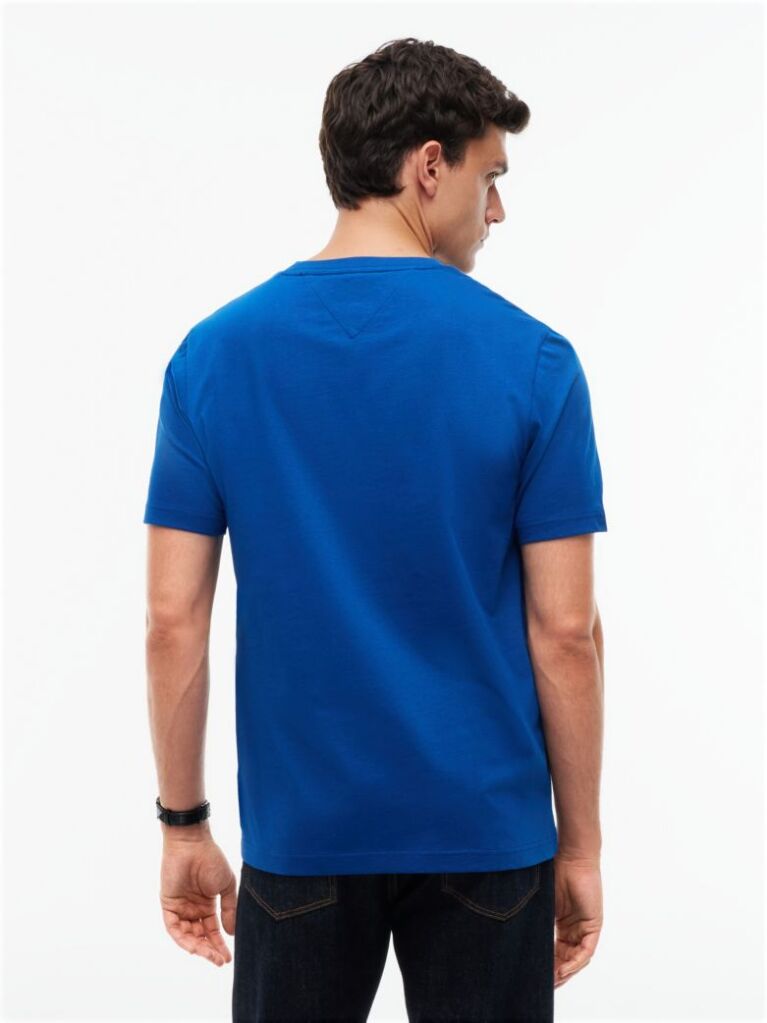 Blue T-Shirt Din Jerseu Cu 1985 Graphic  Barbati