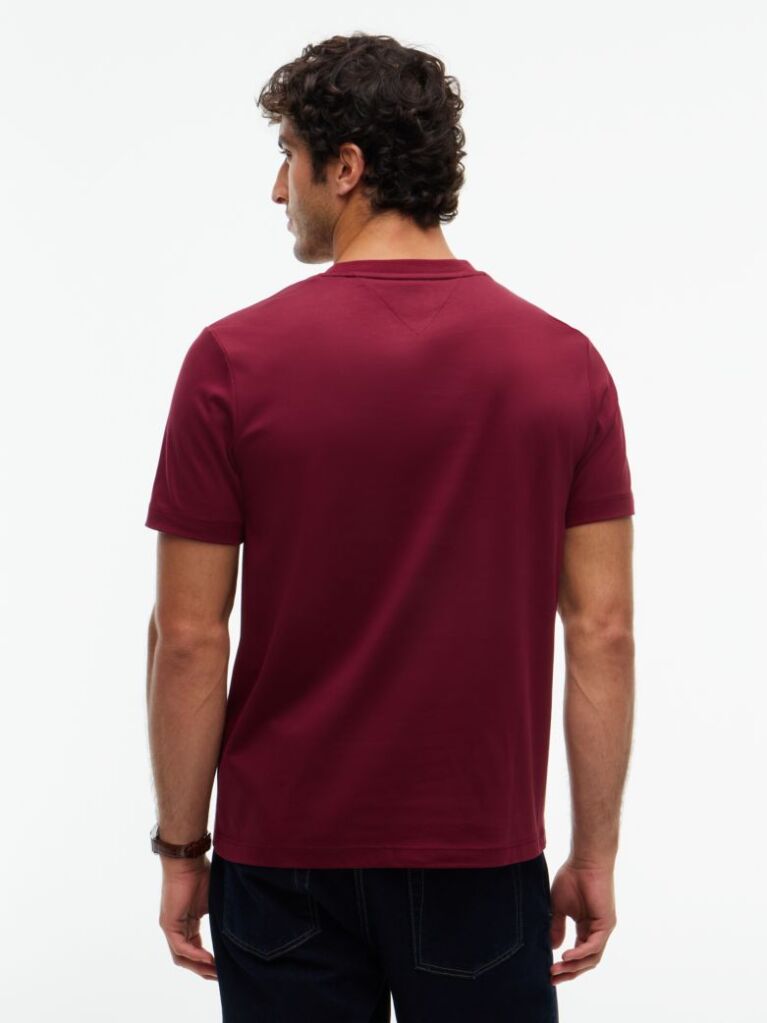 Red Logo Interlock Knit T-Shirt  Men