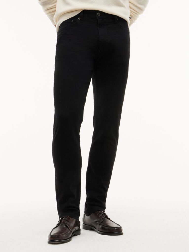 Negru Blugi Negri Bleeker Cu Croiala Slim  Barbati