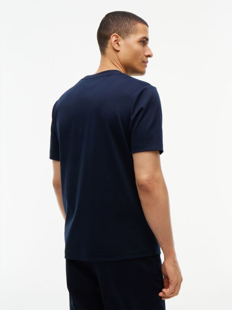 Blue T-Shirt Tricotat Cu Logo  Barbati