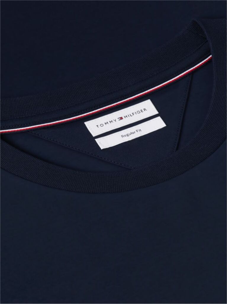 Blue T-Shirt Tricotat Cu Logo  Barbati