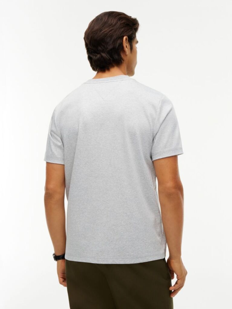 Gri T-Shirt Tricotat Cu Logo  Barbati