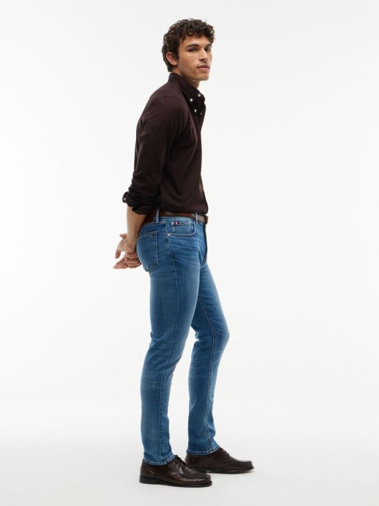 Blue Blugi Bleeker Cu Croiala Slim  Barbati