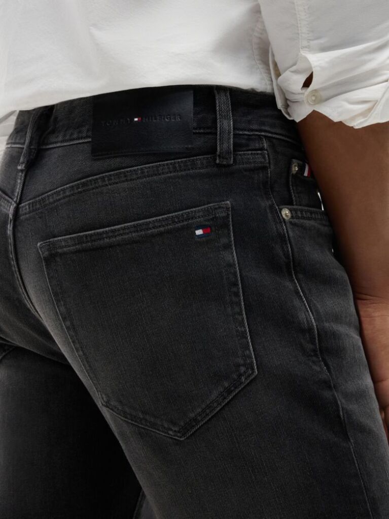 Gri Blugi Denton Cu Croiala Slim Si Dreapta  Barbati