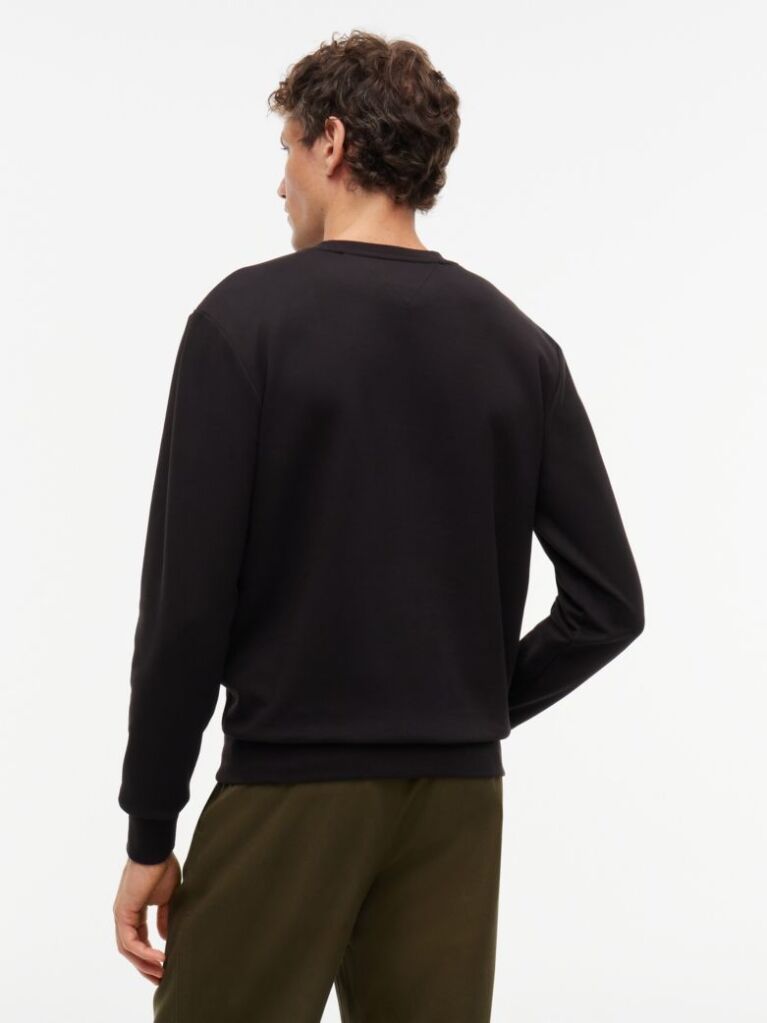 Negru Bluza De Trening Tricotata Cu Logo  Barbati
