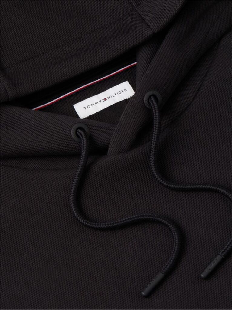 Negru Hanorac Cu Dungi In Contrast Si Logo  Barbati