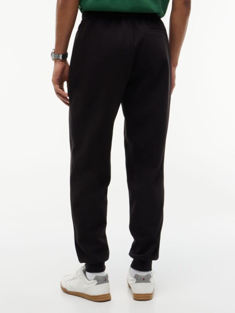 Black Intechno Knit Cuffed Joggers  Men