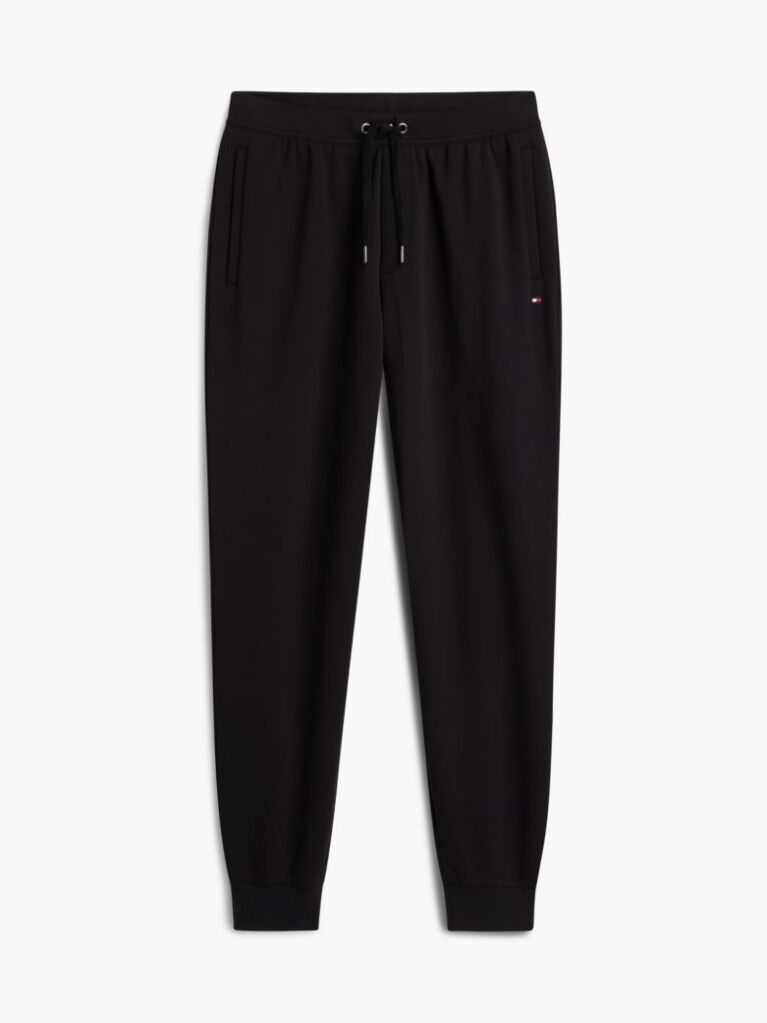 Black Intechno Knit Cuffed Joggers  Men