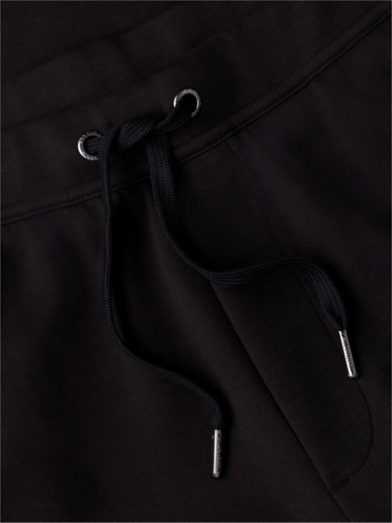 Black Intechno Knit Cuffed Joggers  Men