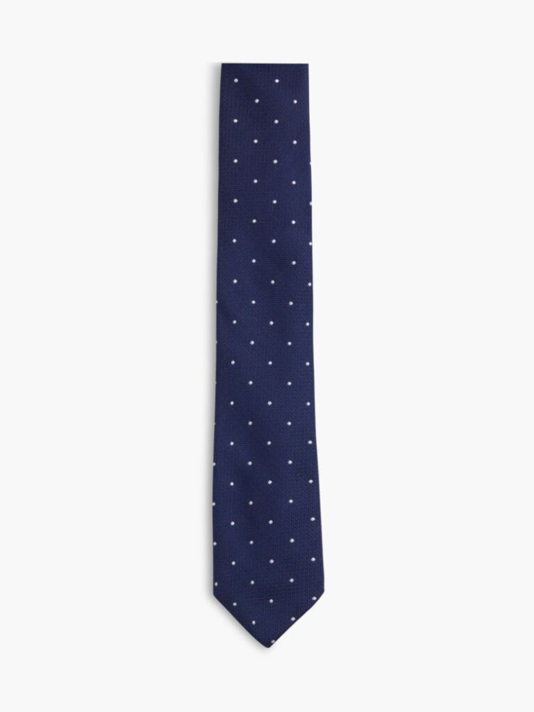 Multi New York Label Dot Silk Tie  Men