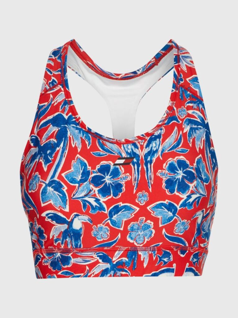 Multi Bustiera Sport Floral Medium Support  Femei